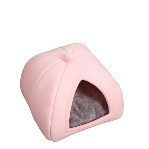 Großes Raumhaus, abnehmbares und waschbares halbgeschlossenes Katzenbett for kleine Hunde, bequemes und weiches Hundezubehör (Color : C3, Size : M) von SpeesY