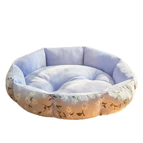 Haustier Achteckiges Nest Druck Hund Kissen Sofa Haus Kätzchen Bett Warme Haustier Liefert Kleine Hund Zubehör (Color : C1 2PCS, Size : S-40CM) von SpeesY