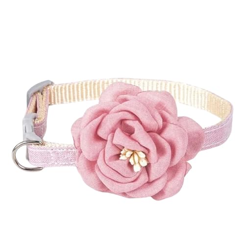 Verstellbare Fliege for Hunde, schöne Halsband-Sicherheitsschnalle for Welpen und Katzen, Haustier-Zubehör, Krawatten-Halskette (Color : Pink) von SpeesY