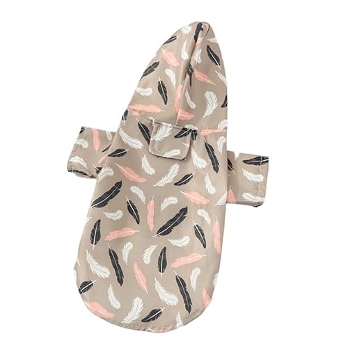 Welpen-Regenmantel for kleine und mittelgroße Hunde, Katzen, wasserdichte Jacke, Haustier-Outdoor-Kostüm, Kleidung, Chihuahua-Kleidung (Color : C2, Size : M) von SpeesY