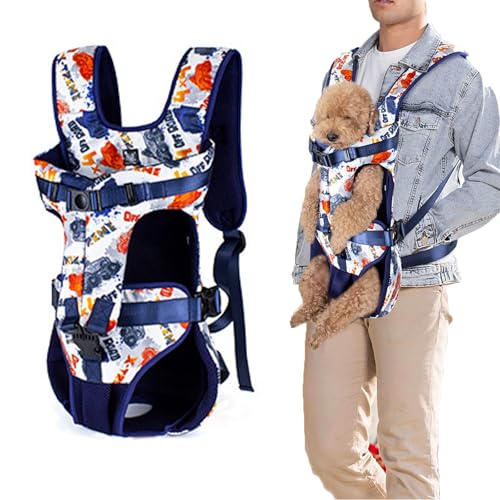 D,XL,Hundetransporter für kleine Hunde, Katzenrucksack, Freisprech-Reisetasche für Katzen und Hunde, Haustier-Fronttrage-Rucksack von SplendidHongyuan