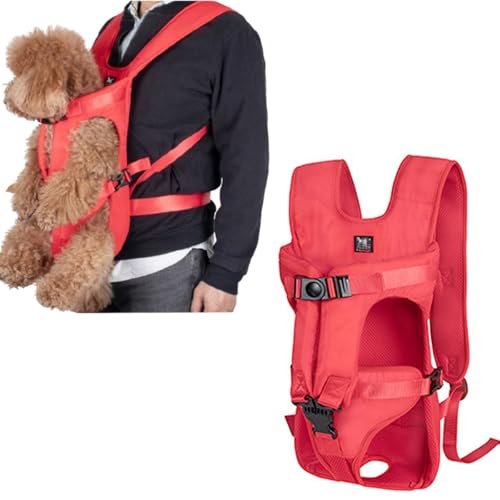 E,L,Hundetransporter für kleine Hunde, Katzenrucksack, Freisprech-Reisetasche für Katzen und Hunde, Haustier-Fronttrage-Rucksack von SplendidHongyuan