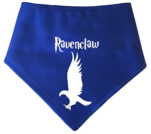 Spoilt Rotten Pets (S4) blau Dog Bandana Harry Potter Ravenclaw House Designer Stil –-Vier Größen einstellbar von einem Tiny Chihuahua, ein extra großes ST BERNARD (Gr. 4 Extra große Hund – passt auf 58,4 cm-68,6 cm Hals) von Spoilt Rotten Pets