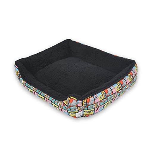 Spongebob Squarepants Deco Design Cuddler Dog Bed | Durable Washable Dog Bed from Spongebob, Spongebob Plush Washable Dog Bed | Elevated Dog Bed, Spongebob Dog Bed, Pet Beds for Dogs, Cute Dog Beds von Nickelodeon