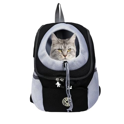 Hundetragetasche Hunderucksack: Haustier Rucksack Einstellbar Hunderucksack bis 7kg, Hundetragerucksack mit Sicherheitshaken Für Kleine Hunde und Katzen, Katzenrucksack für Spaziergang Aktivitäten von Sporgo