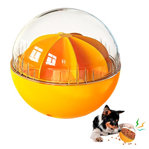 Sporgo Hundefutter Ball, Transparent Haustiere Leckerli Ball einstellbar Hundespielzeug Ball, Hundeball Hunde Intelligenzspielzeug Essensball für Katzen und Hunde Geeignet von Sporgo