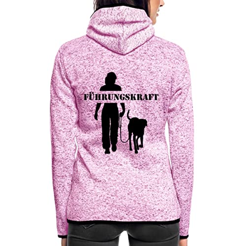 Spreadshirt Führungskraft Hundebesitzerin Gassi Gehen Mit Hund Frauen Kapuzen-Fleecejacke, M, Lila meliert von Spreadshirt