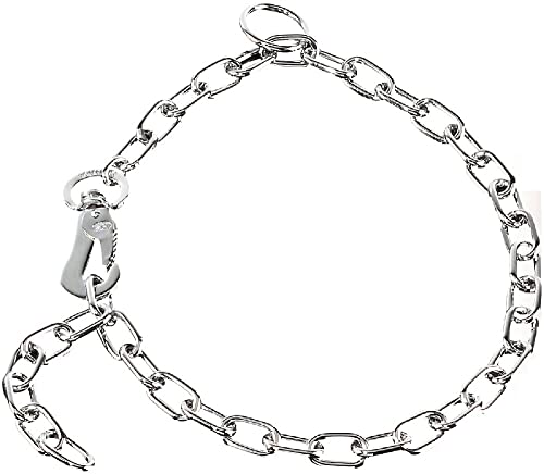 Sprenger CR Kettenhalsband Mediumkette mit 1 Ring und 1 Sprengerhaken Stahl verchromt 3 mm für Hunde bis 45 kg (55 cm) von Herm Sprenger