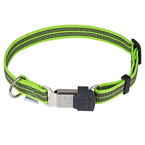 Verstellbares Halsband - reflektierend, grün, 30-45 cm von Herm Sprenger