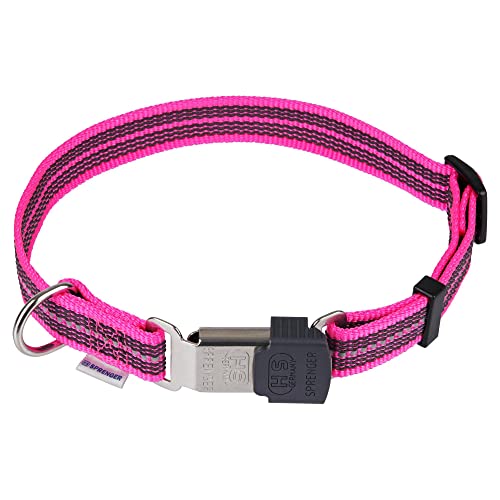Verstellbares Halsband - reflektierend, pink, 30-45 cm von Herm Sprenger