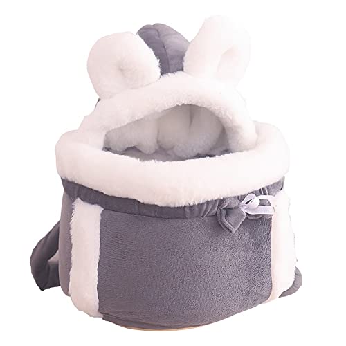 Warmer Haustenträger for Katze dicke Haustier Hund Reisetasche Front-Facing Puppy Rucksack Kabelbaum Winter Plüsch Haustiere Käfig for Reisen Camping Wandern im Freien for kleine mittelgroße Hunde Kat von Springs