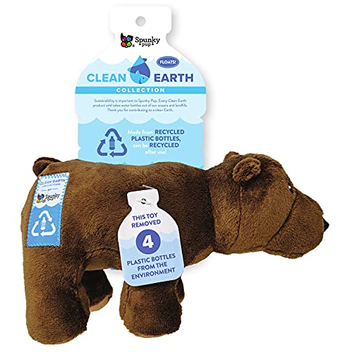 Spunky pup Clean Earth Plüschbär, aus 100% recycelten Wasserflaschen, klein von Spunky Pup