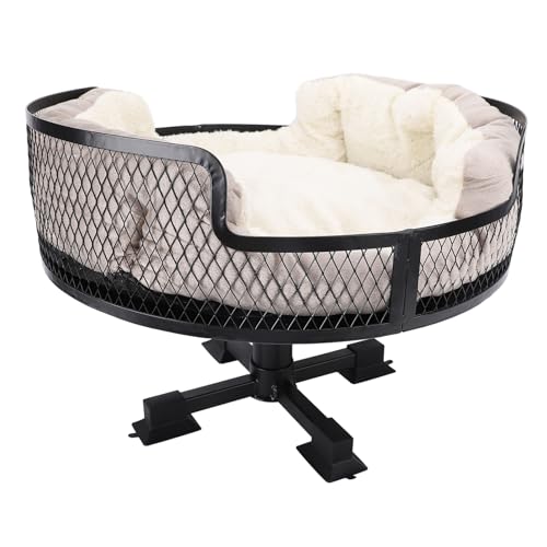 Katzenschreibtischbett Edelstahl Stilvolle Metallhöhte Desk Haustier Bett Runden Desktop -Haustierbett für Home Office Study Katzenschreibtischbett Edelstahl Stilvolle Metallhöhte Desk Haustier Bett Runden Desktop -Haustierbett für Home Office Study von Srliya