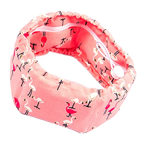 Srliya Kühlhalsband Hunde, Doppelseitiger Kordelzug, Reduziert die Temperatur, Verstellbares Kühlhalsband Hunde Spaziergänge, Sport (Flamingos M) von Srliya