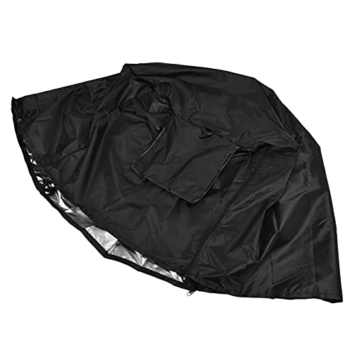 Srliya 79 X 53 X 50,8 cm Outdoor-Hundekäfigabdeckung, Sonnenschutz, wasserdichte Haustierhüttenabdeckung Hundekäfige aus Draht (Schwarz) von Srliya