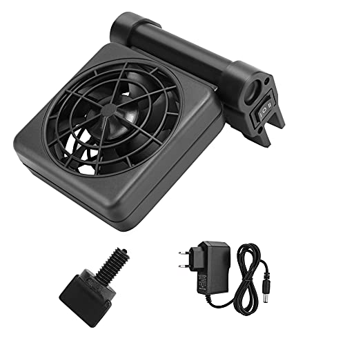 Srliya Mini-Einzelkopf-Einstellbarer Aquarium-Aquarium-Kühlventilator Zum Aufhängen Am Kühler 100–240 V (1) von Srliya