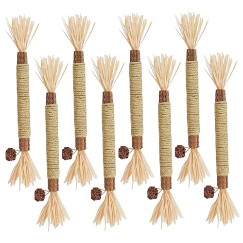 Ssguopte 8pcs Katzenkaustock 8, 66 Zoll verdicken Natrual sicheres interaktiver Katze Gras -Kinderstock für Innenhüter Ssguopte 8pcs Katzenkaustock 8, 66 Zoll verdicken Natrual sicheres interaktiver Katze Gras -Kinderstock für Innenhüter von Ssguopte