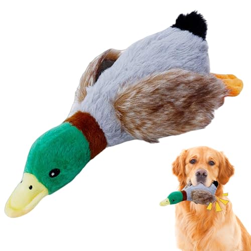 Ssguopte Fun Interactive Dog Bite Toy, Safe Plush Duck -Form -Kauspielzeug, unzerbrechliches Haustier für kleine und mittlere Hunde von Ssguopte