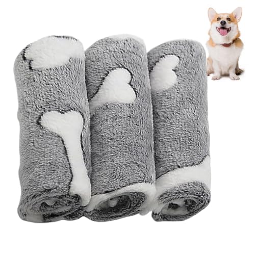 Ssguopte Hundedecke, 30 x 20 Zoll Welpe Decke, weiche Plüschdecke, süße Drucktierdecke für kleine Hunde, Welpen, Flauschige Katzen von Ssguopte