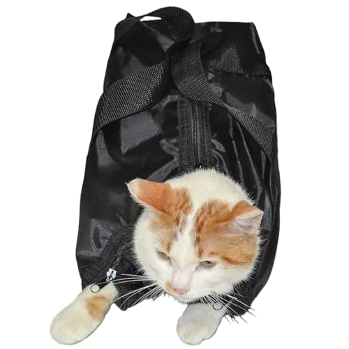 Ssguopte Katzenpflegertasche, tragbarer atmungsaktives Mesh -Katzenduschbeutel mit Griff und Reißverschluss, kein Kratzer beißenden Zurückhaltungsbeutel für das Waschen von Nagelschneiden Ssguopte Katzenpflegertasche, tragbarer atmungsaktives Mesh -Katzenduschbeutel mit Griff und Reißverschluss, kein Kratzer beißenden Zurückhaltungsbeutel für das Waschen von Nagelschneiden von Ssguopte