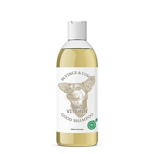 St. Vince & Vince Pro Vitamin Shampoo für Hunde - 250ml I Good Shampoo mit Biotin und Vitamin E I Ohne Alkohol und Silikon I Flasche aus 100% recyceltem Plastik von St. Vince & Vince