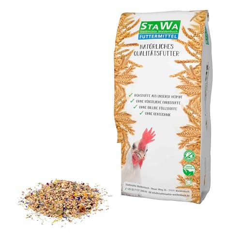 STAWA Hühnerfutter Vitalmix mit Kräuter, das Beste Geflügelkörnerfutter, ohne Gentechnik, 5 kg von STAWA