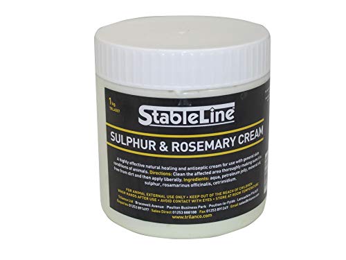 STABLELINE SCHWEFEL & ROSMARIN CREME PFERDE PFERD PFERDEPFLEGE & ERSTE HILFE - 1 KG von StableLine