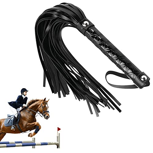 Leder Peitsche Reitriffen Peitsche Reitpeitsche Pferd Training Werkzeug Weiche Pferd Peitsche Für Outdoor Sport von Stakee