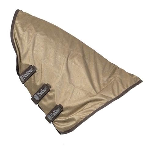 Stallone Halsteil Summer Guard - hellbraun, M (115-125 cm) | Feinmaschiges Polyester-Mesh | leicht | atmungsaktiv | UV-Schutz | Kompatibel mit Stallone Fliegen/Ekzemerdecke und Fliegenmaske von Stallone