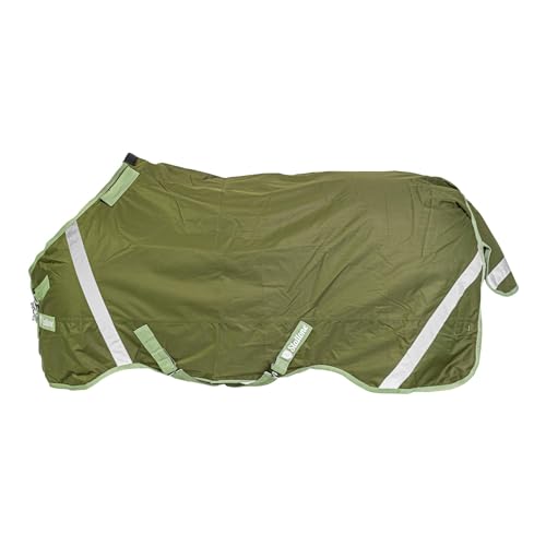 Stallone Weidedecke Denver 100 g - Olive, 115 cm | Pferdedecke | Wasserdicht | Winddicht | 600D Ripstop | 100 g Fütterung | Reflex-Elemente | Hochwertige Verschlüsse | Schmutzabweisend von Stallone