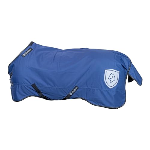 Stallone Weidedecke Outdoor Super Guard 100 g - Navy, 105 cm | Pferdedecke mit 100 g Fütterung | Wasserdicht | Winddicht | 1200D Ripstop | Reflex-Elemente| Reissfest | Hochwertige Verschlüsse von Stallone