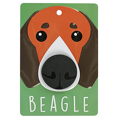 Pooch Pals Beagle Hundeleinenhalter, Wandmontage, mit Haken, Rot / Weiß von Stands Out, Supplying Outstanding Gifts