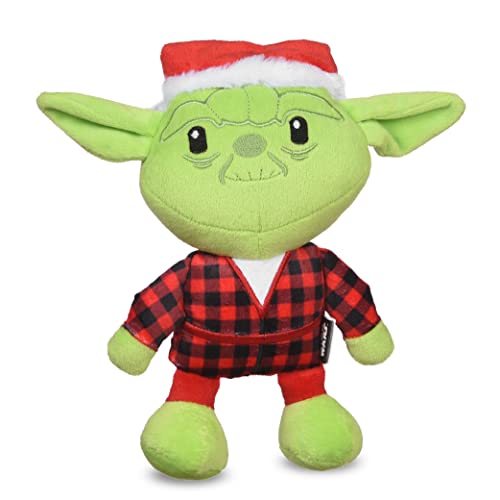 STAR WARS for Pets Hundespielzeug Yoda Hundespielzeug für den Urlaub | Santa Yoda Quietschendes Hundespielzeug Kauspielzeug | Urlaub Hundespielzeug Plüschtiere | 15,2 cm kleines von Star Wars