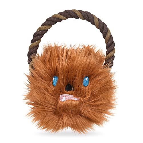 STAR WARS for Pets Chewbacca Seilring mit Pl schkopf Hundespielzeug | Chewbacca Kauspielzeug f r Hunde | Hundespielzeug, Hundespielzeug, Zerrspielzeug, Tauziehen Hundespielzeug, Einheitsgr e (FF19197) von Star Wars