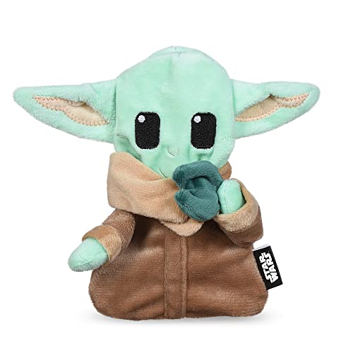 STAR WARS for Pets The Mandalorian The Child with Cookie Flattie Figure Squeak Toy | Flattie Dog Toy with Crinkle and Squeak Dog Toys, Grogu The Child Pet Toys, 7 Inch (FF19259) von Star Wars