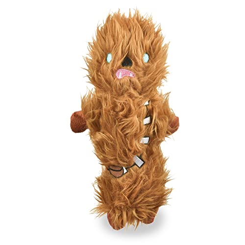 Star Wars Chewbacca Bobo Plüsch-Quietschspielzeug, 22,9 cm, Chewbacca-Plüsch-Quietscher, Bobo, Haustierspielzeug für Hunde, Chewie-Plüschtier, 22,9 cm, quietschendes Kauspielzeug für Hunde von Star Wars