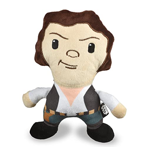 Star Wars 9" Han Solo Plush Squeaker Toy | 9” Han Solo Plush Squeaker Pet Toy | Star Wars Toy for Dogs Han Solo Stuffed Animal 6 inch | Dog Chew Toy 9 Inch von Star Wars