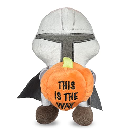 Star Wars Halloween The Mandalorian 15,2 cm Quietschendes Plüsch-Haustierspielzeug | für Haustiere Quietschspielzeug | Hundespielzeug, The Mandalorian | Geschenke für Haustiere, Halloween-Haustierspielzeug (FF21774) von Star Wars