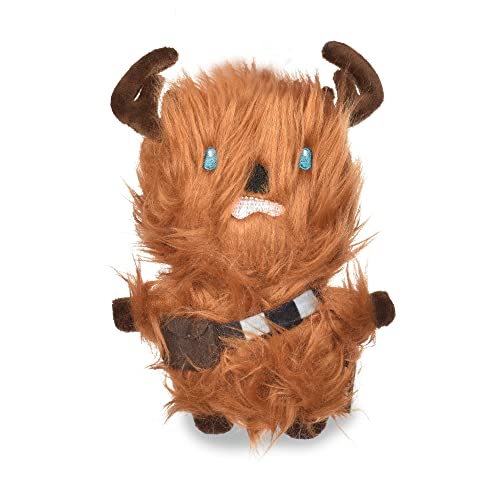 STAR WARS Hundespielzeug Chewbacca Hundespielzeug für den Urlaub | Rentier Chewbacca Quietschendes Hundespielzeug Kauspielzeug | Urlaub Hundespielzeug Plüschtiere | 15,2 cm kleines Hundespielzeug von Star Wars