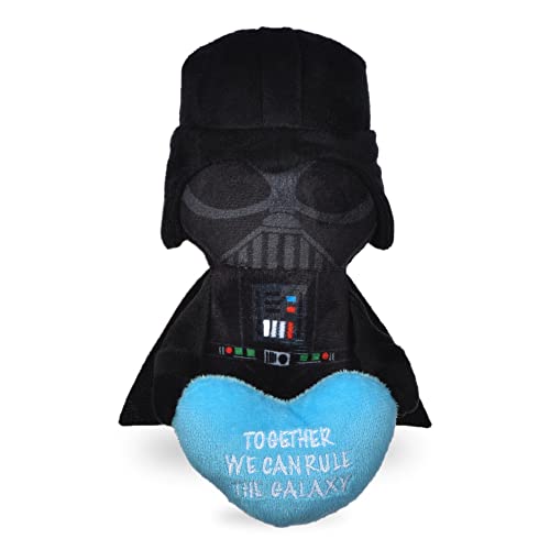 STAR WARS Hundespielzeug Darth Vader Plüsch-Quietscher, 22,9 cm, Vader Together We Can Rule The Galaxy, Plüsch-Quietscher, Spielzeug für Hunde, Darth Vader Stofftier, 22,9 cm von Star Wars