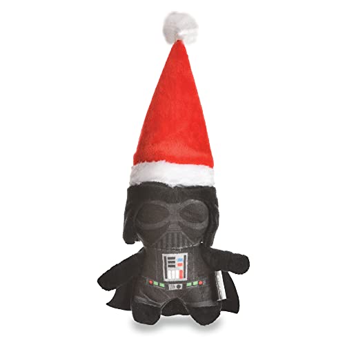 STAR WARS Hundespielzeug Darth Vader Spielzeug für den Urlaub | Santa Darth Vader Hund Quietschspielzeug Hund Kauspielzeug | Urlaub Hundespielzeug Plüschtiere | 15,2 cm kleines Hundespielzeug von Star Wars