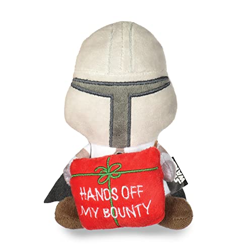 Star Wars Hundespielzeug The Mandalorian Holiday Dog Toy,Hands Off My Bounty Mandalorian Quietschendes Hundespielzeug Kauspielzeug,Star Wars Plüschspielzeug für Hunde,Kleines Hundespielzeug, 15.2 cm von Star Wars