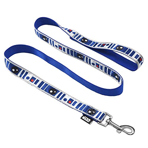 Star Wars R2D2 Droid Hundeleine, 122 cm, einfach an jedem Hundehalsband oder Geschirr zu befestigen, Star Wars R2D2 blaue Nylon-Hundeleine, 121,9 cm, für alle Hunde von Marvel