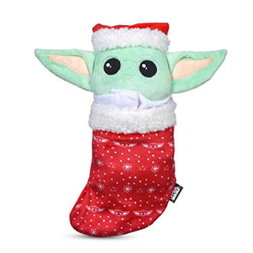 Star Wars for Pets 25,4 cm GROGU Plüschfigur Burrow Spielzeug | The Mandalorian Holiday Pet Products Grogu | Das Kind quietschendes Haustierspielzeug | für Haustiere (FF24159) von Star Wars