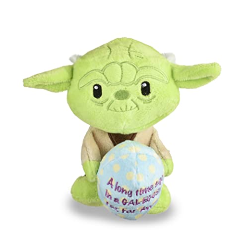 STAR WARS: Yoda Gal-EGGSY Quietschspielzeug für Hunde, 15,2 cm, Plüsch, 15,2 cm, 15,2 cm von Star Wars