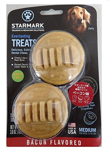 Star Mark Everlasting Bacon Hunde-Zahnkauen, Größe M, 102 ml von StarMark