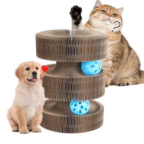 Starfish UN Vielseitiger transformierbarer Spaß-Ball – Spielzeit für Katzen, Hunde, Waschbären und mehr – interaktives umweltfreundliches Haustierspielzeug mit mehreren Konfigurationen (P001D) von Starfish UN