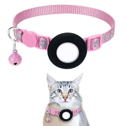 Katzenhalsband mit Airtag-Halterung: Weil der Komfort Ihrer Katze kostbar ist (Rosa) von Starmay