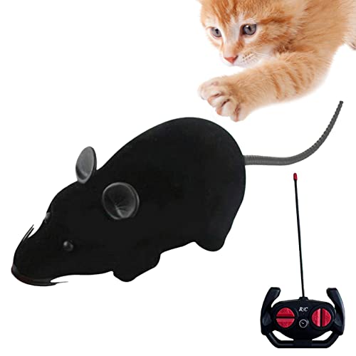 Steadybombb Roboter-Maus-Katzenspielzeug - RC Maus Katzenspielzeug | RC Elektronische Maus Beflockungsmaus Spielzeug Interaktives Katzenspielzeug Spaß für Katzen Haustiere Bewegt Sich wie eine echte von Steadybombb