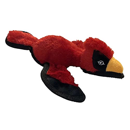 Ruffian Cardinal Hundespielzeug Premium Tough Plüsch mit Mini Tennisball von SteelDog